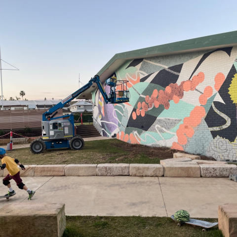 Bloom Wild 2023 by Eve Bracewell at North Curl Curl Community Centre (work in progress)