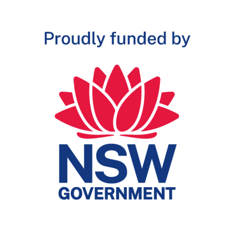 NSW Government Logo Proudly Funded by