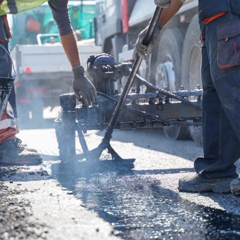 Resealing a road
